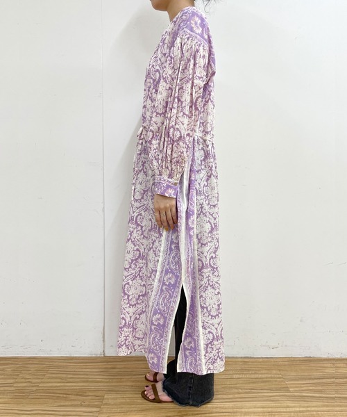 NE QUITTEZ PAS!(ヌキテパ)の「【WEB限定】(ne Quittez pas)コットンボビープリントドレス(ワンピース・レディース・チャコールグレー/パープル・FREE)」の18枚目の写真