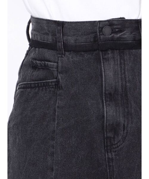 EMODA（エモダ）の「スイッチングデニムマキシスカート（デニムスカート・レディース・ブラック/ブルー・MEDIUM/SMALL）」の14枚目の写真