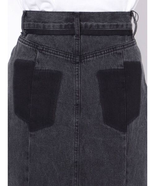 EMODA（エモダ）の「スイッチングデニムマキシスカート（デニムスカート・レディース・ブラック/ブルー・MEDIUM/SMALL）」の15枚目の写真