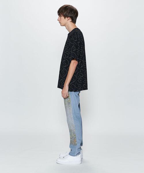 PLEASURES（プレジャー）の「＜PLEASURES＞ WALK ON ME DNM/パンツ（デニムパンツ・メンズ・ライトブルー・32inch/28inch/30inch）」の3枚目の写真