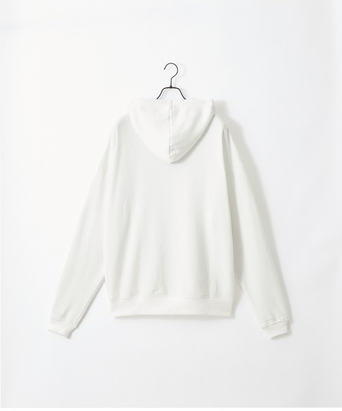 Kappa（カッパ）の「Kappa / カッパ 別注 ロゴ刺繍 ビッグシルエット 裏毛プルオーバーパーカー（パーカー・メンズ・杢グレー/ホワイト/ライトオリーブ/ブラック・FREE）」の6枚目の写真