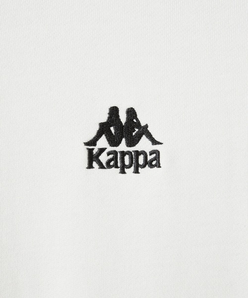 Kappa（カッパ）の「Kappa / カッパ 別注 ロゴ刺繍 ビッグシルエット 裏毛プルオーバーパーカー（パーカー・メンズ・杢グレー/ホワイト/ライトオリーブ/ブラック・FREE）」の9枚目の写真