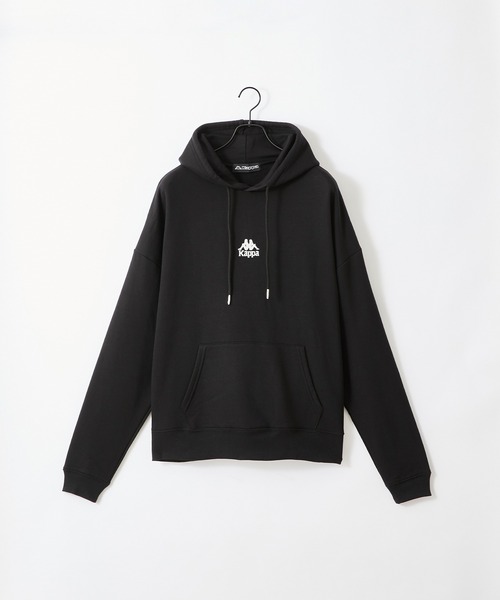 Kappa（カッパ）の「Kappa / カッパ 別注 ロゴ刺繍 ビッグシルエット 裏毛プルオーバーパーカー（パーカー・メンズ・杢グレー/ホワイト/ライトオリーブ/ブラック・FREE）」の10枚目の写真