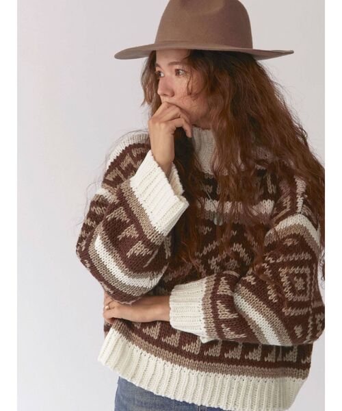 Ungrid（アングリッド）の「フェルトハット（ハット・レディース・アイボリー/モカ・FREE）」の6枚目の写真