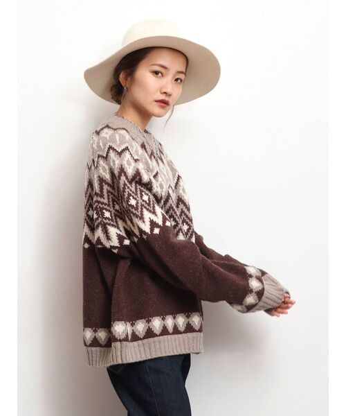 Ungrid（アングリッド）の「フェルトハット（ハット・レディース・アイボリー/モカ・FREE）」の3枚目の写真