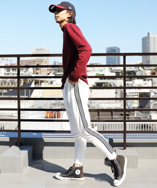 ８(eight)（エイト）の「スムースハイネック（Tシャツ/カットソー・メンズ・オフホワイト/ブラック/グレー/ワインレッド/ベージュ/グレイッシュベージュ・MEDIUM/LARGE/X-LARGE）」の14枚目の写真