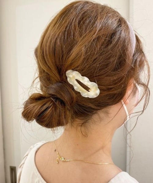 flower（フラワー）の「クラウディヘアピン（ヘアピン・レディース・アイボリー/ブラウン・FREE）」の9枚目の写真