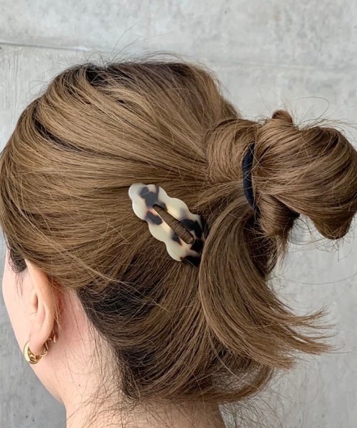 flower（フラワー）の「クラウディヘアピン（ヘアピン・レディース・アイボリー/ブラウン・FREE）」の10枚目の写真