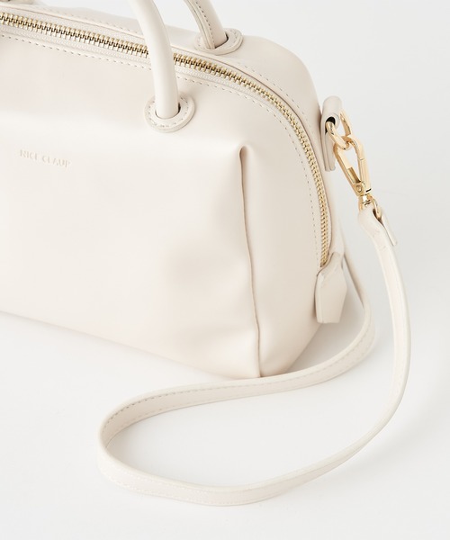 one after another NICE CLAUP（ワンアフターアナザーナイスクラップ）の「チューブハンドルスクエアミニバッグ（ショルダーバッグ・レディース・ダークブラウン/アイボリー/ピンク・FREE）」の17枚目の写真