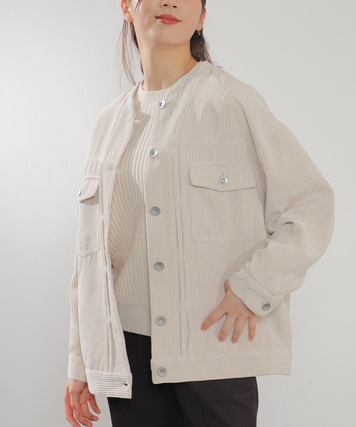 Honeys（ハニーズ）の「ノーカラージャケット（ノーカラージャケット