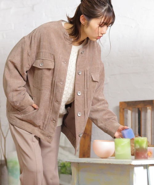 Honeys（ハニーズ）の「ノーカラージャケット（ノーカラージャケット