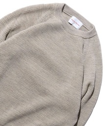 Vincent et Mireille/バンソンエミレイユ 8GG AZE CREW NECK SWEATER ニット セーター ウール 畦編