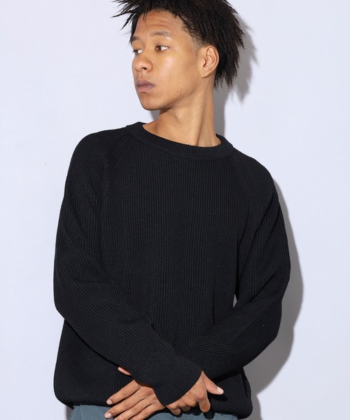 Vincent et Mireille（バンソンエミレイユ）の「Vincent et Mireille/バンソンエミレイユ 8GG AZE CREW NECK SWEATER ニット セーター ウール 畦編（ニット/セーター・メンズ・ホワイト/ブラック/カーキブラウン/スミクロ・40/42）」の22枚目の写真