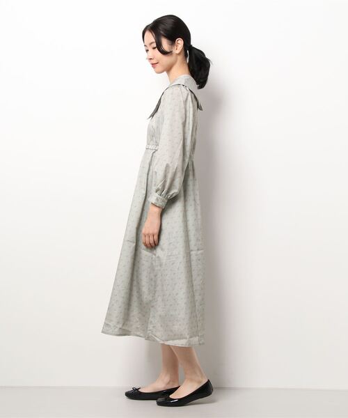 Ehka ワンピース格子花柄ワンピース ワンピース Ehka Sopo エヘカソポ のファッション