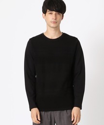 ニット×カットソー コンビTシャツ