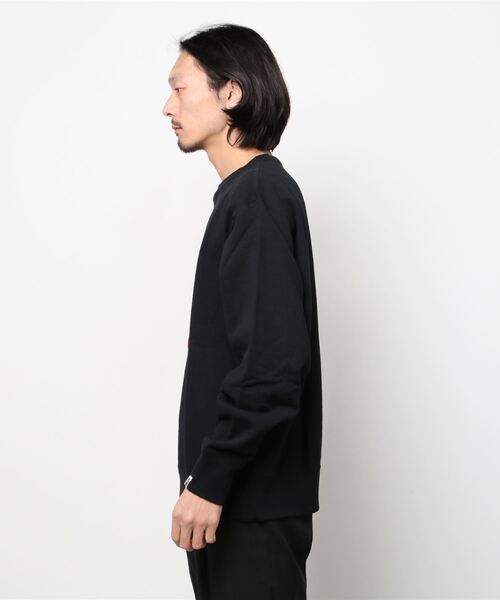 A BATHING APE（アベイシングエイプ）の「COLLEGE APPLIQUE RELAXED CREWNECK M（スウェット・メンズ・ブラック/ネイビー/グレー/バーガンディー・SMALL/MEDIUM/LARGE/X-LARGE/XX-LARGE）」の9枚目の写真