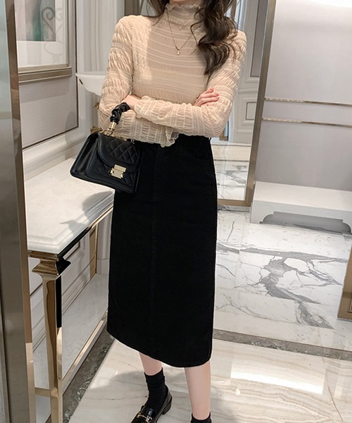 BLAMINK コットン コーデュロイ　タイト スカート シープタイトスカート | BLAMINK (Women)/ブラミンク | 三越伊勢丹