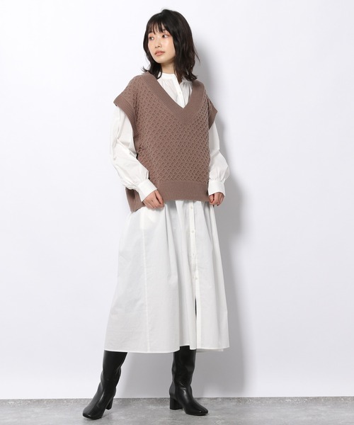 LAKOLE(ラコレ)の「フェイクレザーロングブーツ / 238692(ブーツ・レディース・ブラック/サンドベージュ・LARGE/MEDIUM)」の16枚目の写真