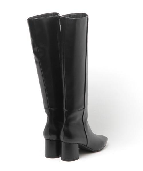 LAKOLE(ラコレ)の「フェイクレザーロングブーツ / 238692(ブーツ・レディース・ブラック/サンドベージュ・LARGE/MEDIUM)」の13枚目の写真