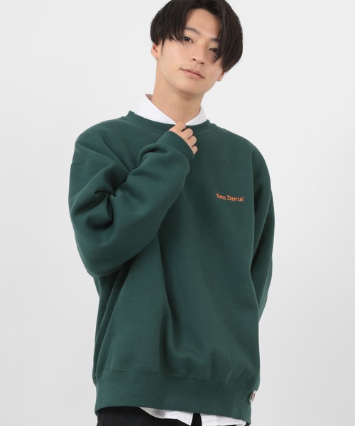 BEN DAVIS(ベンデイビス)の「【BEN DAVIS/ベンデイビス】ヘビーウエイト ワンポイント ブランドロゴスウェット/トレーナー(スウェット・メンズ・ホワイト/ブラック/オリーブ/グリーン/オートミール/ダークオレンジ・M/L/XL)」の11枚目の写真