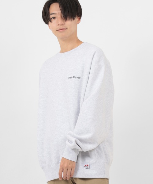 BEN DAVIS(ベンデイビス)の「【BEN DAVIS/ベンデイビス】ヘビーウエイト ワンポイント ブランドロゴスウェット/トレーナー(スウェット・メンズ・ホワイト/ブラック/オリーブ/グリーン/オートミール/ダークオレンジ・M/L/XL)」の9枚目の写真
