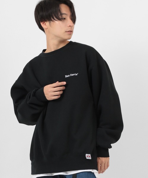 BEN DAVIS(ベンデイビス)の「【BEN DAVIS/ベンデイビス】ヘビーウエイト ワンポイント ブランドロゴスウェット/トレーナー(スウェット・メンズ・ホワイト/ブラック/オリーブ/グリーン/オートミール/ダークオレンジ・M/L/XL)」の8枚目の写真