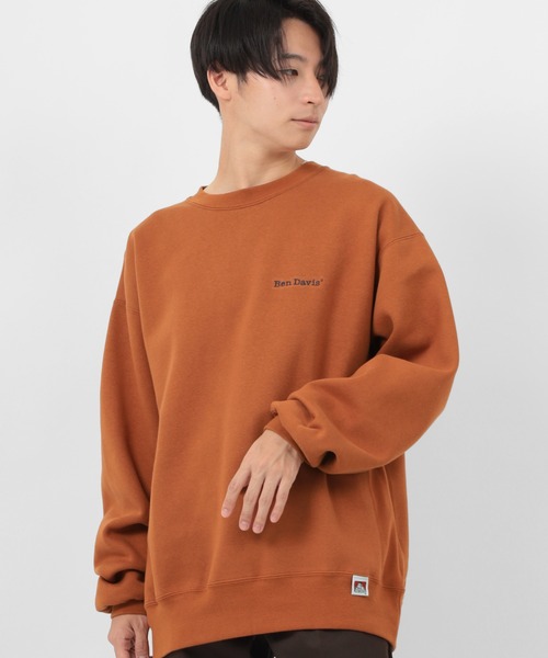BEN DAVIS(ベンデイビス)の「【BEN DAVIS/ベンデイビス】ヘビーウエイト ワンポイント ブランドロゴスウェット/トレーナー(スウェット・メンズ・ホワイト/ブラック/オリーブ/グリーン/オートミール/ダークオレンジ・M/L/XL)」の12枚目の写真