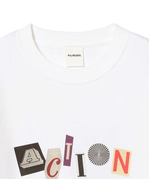 Ray BEAMS(レイビームス)の「M!DOR! / Action ロングスリーブ Tシャツ(Tシャツ/カットソー・レディース・ホワイト・SMALL)」の4枚目の写真