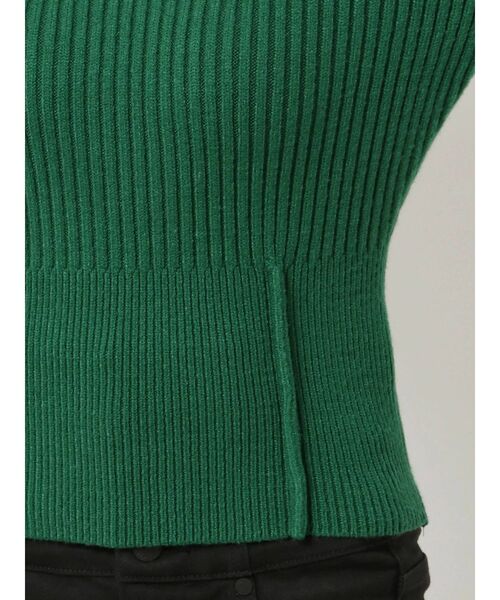 EMODA（エモダ）の「ショルダージップタックニット（ニット/セーター・レディース・ホワイト/ブラック/グリーン・FREE）」の17枚目の写真