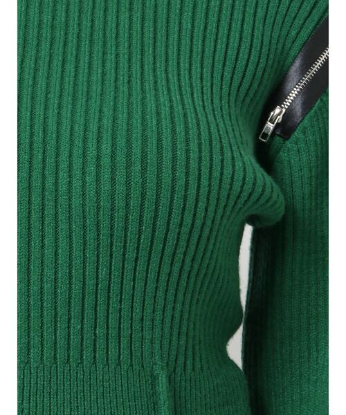 EMODA（エモダ）の「ショルダージップタックニット（ニット/セーター・レディース・ホワイト/ブラック/グリーン・FREE）」の20枚目の写真