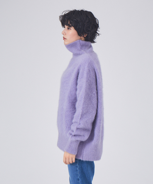 Rouge vif(ルージュヴィフ)の「FOXタートルニットプルオーバー(ニット/セーター・レディース・アイボリー/ラベンダー/ブラック・フリー)」の12枚目の写真