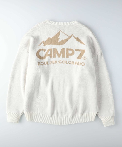 CAMP7（キャンプセブン）の「【CAMP7】マウンテンバックロゴニット（ニット/セーター・レディース・ベージュ/ブラック/オフホワイト・L）」の17枚目の写真