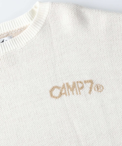CAMP7（キャンプセブン）の「【CAMP7】マウンテンバックロゴニット（ニット/セーター・レディース・ベージュ/ブラック/オフホワイト・L）」の22枚目の写真