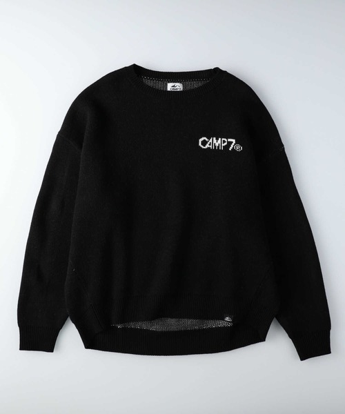 CAMP7（キャンプセブン）の「【CAMP7】マウンテンバックロゴニット（ニット/セーター・レディース・ベージュ/ブラック/オフホワイト・L）」の18枚目の写真