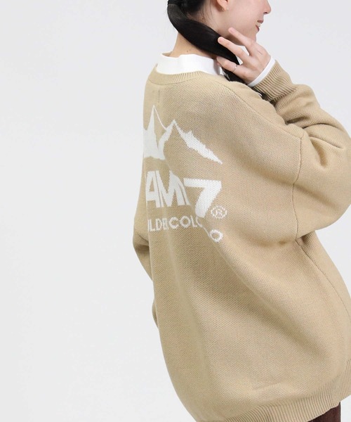 CAMP7（キャンプセブン）の「【CAMP7】マウンテンバックロゴニット（ニット/セーター・レディース・ベージュ/ブラック/オフホワイト・L）」の15枚目の写真