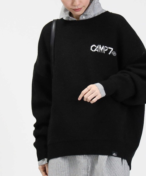 ꕤ︎︎mym1207さん専用ꕤ︎︎ セール】【CAMP7】マウンテンバックロゴニット（ニット/セーター