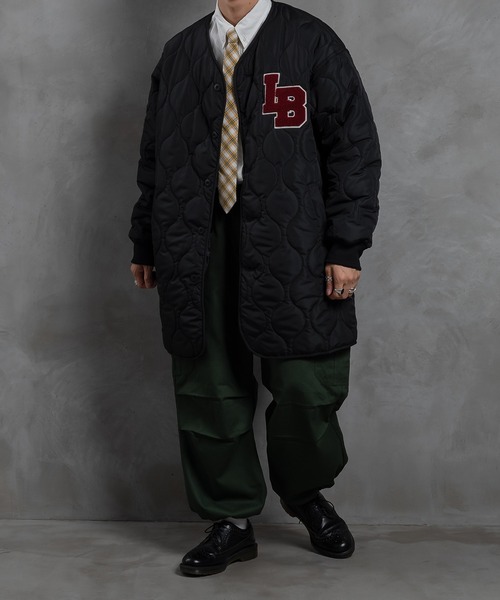kutir（クティール）の「ワッペン付きキルティングジャケット（その他アウター・メンズ・ブラック/カーキ・MEDIUM/LARGE）」の3枚目の写真
