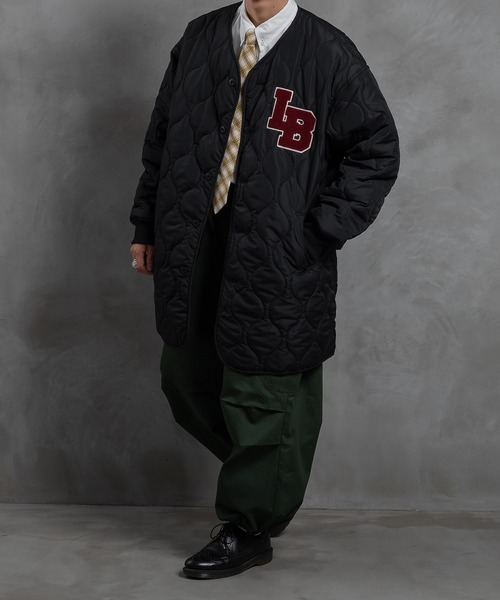 kutir（クティール）の「ワッペン付きキルティングジャケット（その他アウター・メンズ・ブラック/カーキ・MEDIUM/LARGE）」の4枚目の写真