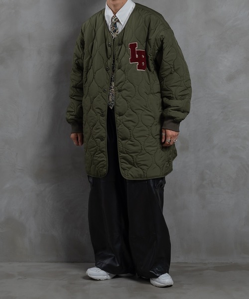 kutir（クティール）の「ワッペン付きキルティングジャケット（その他アウター・メンズ・ブラック/カーキ・MEDIUM/LARGE）」の12枚目の写真