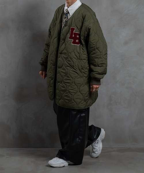 kutir（クティール）の「ワッペン付きキルティングジャケット（その他アウター・メンズ・ブラック/カーキ・MEDIUM/LARGE）」の14枚目の写真