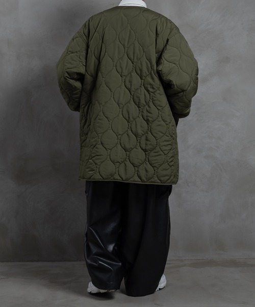 kutir（クティール）の「ワッペン付きキルティングジャケット（その他アウター・メンズ・ブラック/カーキ・MEDIUM/LARGE）」の15枚目の写真