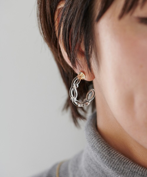 セール Hario ハリオ Ear別注 レースフープピアス ピアス 両耳用 Ear Papillonner イアパピヨネ のファッション通販 Zozotown