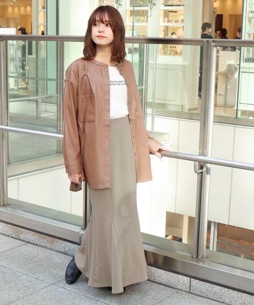 libelle more（リベル モア）の「ジャガードマーメイドスカート（スカート・レディース・ブラック/カーキ/モカ・M）」の22枚目の写真