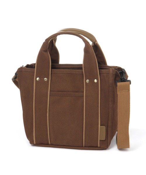 studio CLIP（スタディオクリップ）の「荷物スッキリ2WAYトートバッグ（トートバッグ・レディース・アイボリー/ブラウン/ブルー・FREE）」の2枚目の写真