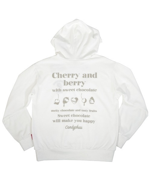 Candychuu(キャンディチュウ)の「BIGリボントレーナー(Tシャツ/カットソー・キッズ・オフホワイト/ピンク・SS/S/M/XXS)」の3枚目の写真
