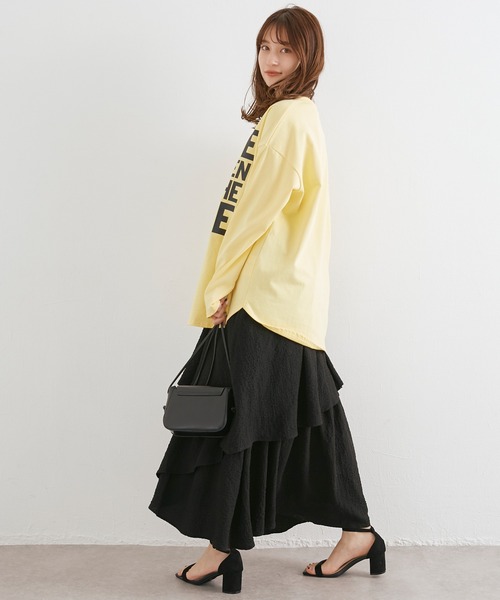 LAVEANGE(ラビアンジェ)の「ランダムティアードスカート(スカート・レディース・ホワイト/ブラック・LL/L/M/3L)」の19枚目の写真