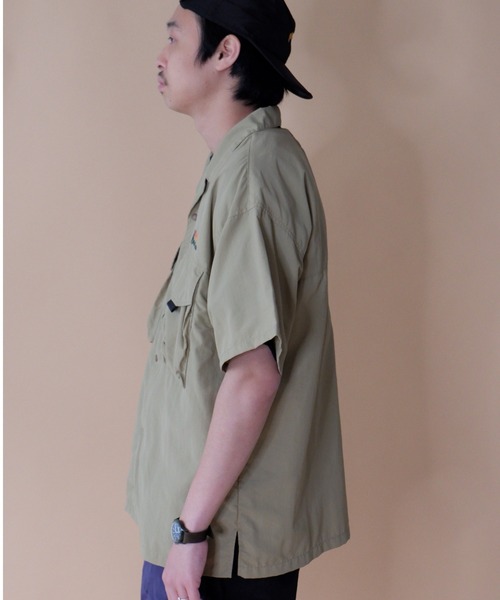 MANASTASH(マナスタッシュ)の「MANASTASH/マナスタッシュ RIVER SHIRT 22 リバーシャツ22 7125011(シャツ/ブラウス・メンズ・ブラック/カーキ/パープル/その他/グレー・X-LARGE/LARGE/MEDIUM)」の6枚目の写真