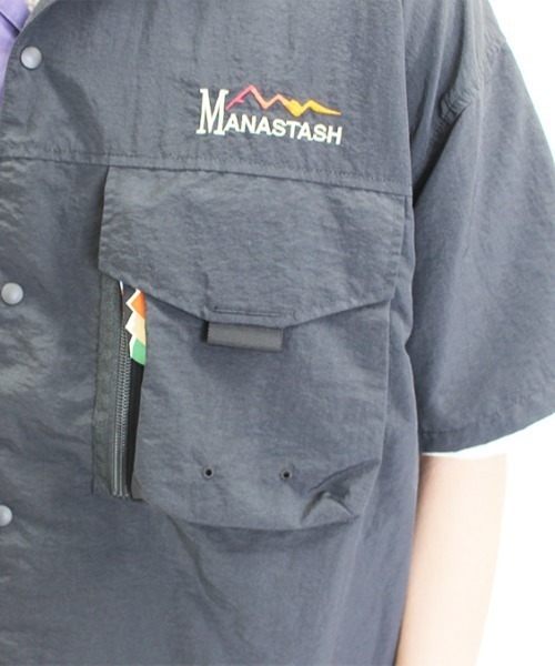 MANASTASH(マナスタッシュ)の「MANASTASH/マナスタッシュ RIVER SHIRT 22 リバーシャツ22 7125011(シャツ/ブラウス・メンズ・ブラック/カーキ/パープル/その他/グレー・X-LARGE/LARGE/MEDIUM)」の11枚目の写真