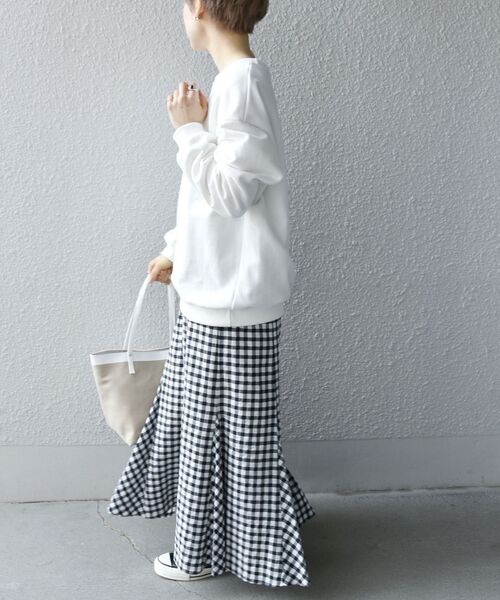 SHIPS for WOMENSHIPSanyブライトチェックマーメイドスカート チェック フリンジ スカート｜ SHIPS 公式サイト