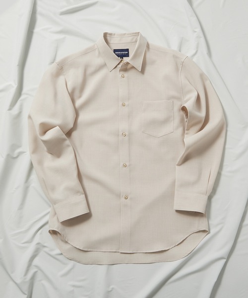 UNION STATION（ユニオンステーション）の「【セットアップ対応】【AIR LIGHT -Flux version-】レギュラーカラーシャツ（シャツ/ブラウス・メンズ・ベージュ/ライトブルー/グレイッシュベージュ・L/LL/M）」の12枚目の写真